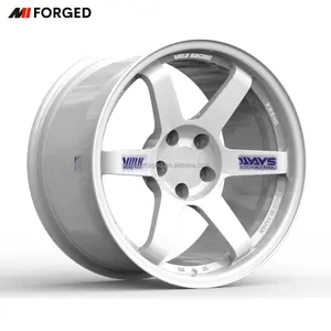 Mn Wit Gesmeed 5X120 5X114.3 18 Inch Replica Volk Racen Te37 Voor M3 M4 F80 F82 Tesla Model S Jdm Auto Wielen Velg