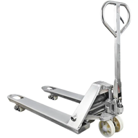 Transpalette manuel en acier inoxydable de 3 tonnes pour chariot élévateur à fourche transpalette manuelle motorisée pour les industries de la restauration au détail