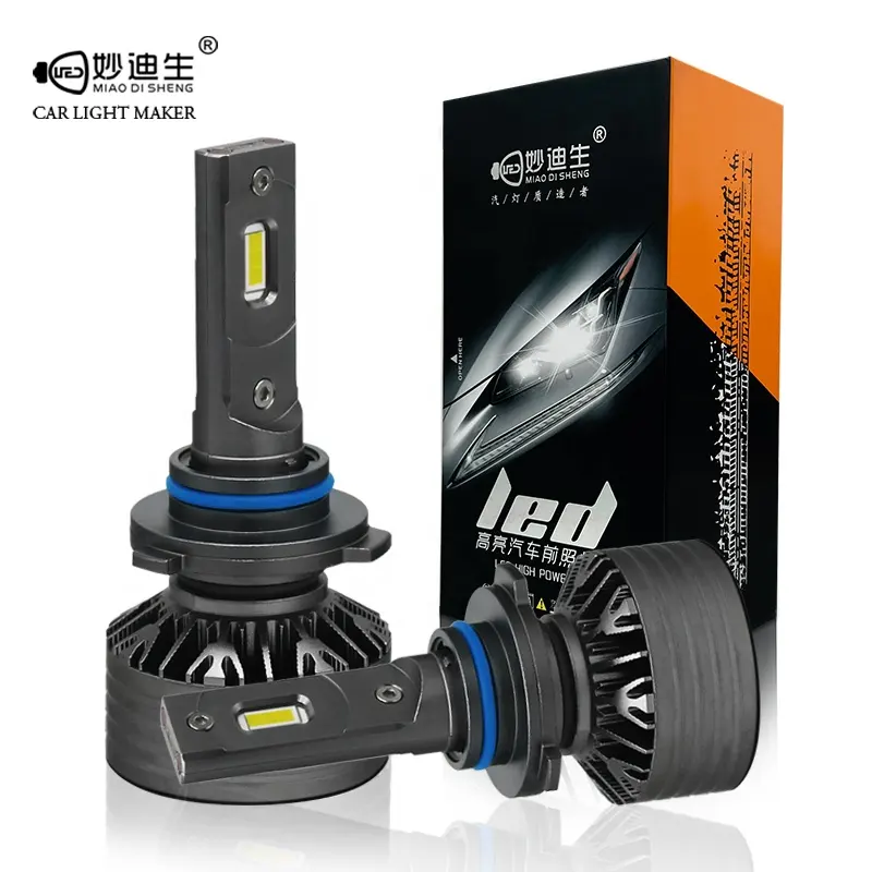 MiaoDISheng T2 Series High Lumen Auto Lighting System Car Headlamp Auto Head Light 9005 9006 H11 H7 H4 Bulb Car Led Headlight