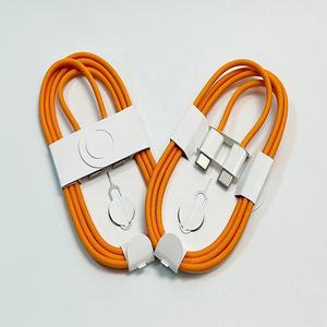 Cable de Carga para Teléfono Móvil con Trenzado de Nailon Color Naranja, Tipo C, 60W, USB C, para <span class=keywords><strong>iPhone</strong></span> 17, con Caja - Product Image 2