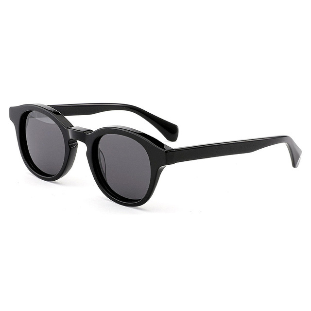 Vintage Women Polarized Sunglasses Sun Glasses Luxury Round Sunglasses 2025 Designer Glasses Men Acetate Sunglasses