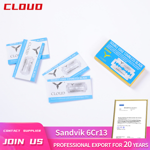 Lưỡi dao cạo râu nam Claude làm thủ công, chất lượng cao, thép không gỉ hai lưỡi, bán buôn cho thợ cắt tóc - Product Image 6