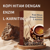 Café Negro Instantáneo Sin Azúcar con L-Carnitina Natural, Café Negro Adelgazante para una Rápida Pérdida de Peso y Quema de Grasa, Venta al Por Mayor de Fábrica