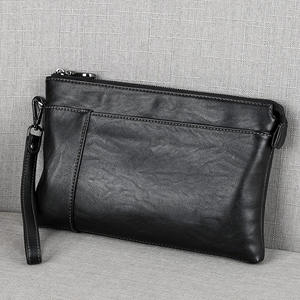 Bolso de Mano Moderno para Hombre, Textura de Cuero PU, Gran Capacidad, Estilo Casual, Tipo Sobre, con Clip, Cartera de Moda - Product Image 2