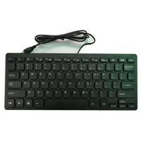 Top-Seller K1000 Kabelgebundene Tastatur USB Mini Dünn Kompakt 78 Tasten Computer Tastatur für Büro-PC
