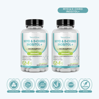 YanniGlow OEM/ODM Capsules d'Inositol MYO & D-Chiro à base de plantes pour l'équilibre hormonal et le soutien ovarien et reproductif pour femmes adultes