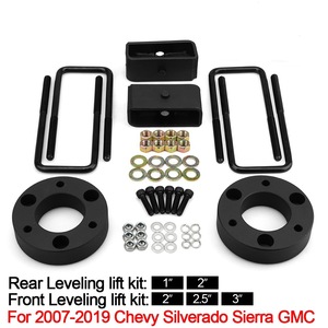 Kit de Elevación de Chasis Delantero y Trasero en Acero Color Negro Piano para Chevrolet Silverado Sierra GMC 2007-2018 - Product Image 4