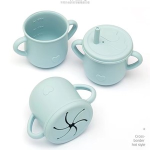 Silicone Baby Dinner Set With Plate Bowl Cup Fork Spoon Bpa Free Wear Resistant For 0-12 Months Kids Feeding - Product Image 4