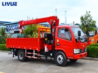 5 tonnes 6 tonnes flèche hydraulique manipulateur de grue monté par camion à flèche articulée