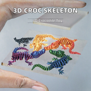 Offre Spéciale – Jouets Crocodile Squelette Imprimés en 3D Personnalisés en PLA – Matériau Durable, Service de Moulage et de Traitement – Thème Animaux – 7-12 mois – Unisexe - Product Image 2