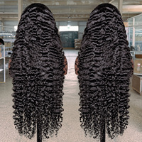 Perruque de cheveux humains bouclés bruts vietnamiens et birmans, frontale en dentelle HD 13x6, densité 250%, 30 32 36 40 pouces, sans colle, pointes pleines, vente en gros
