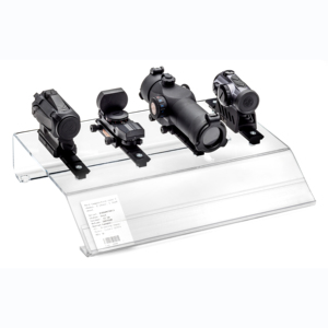 Countertop Piano Black Acrylic <strong>Lightsaber</strong> <strong>Stand</strong> With Laser Etched Logo - Product Image 5