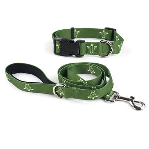 पर्यावरण के अनुकूल टिकाऊ आरामदायक पालतू कॉलर व्हेल पैटर्न प्यारा नीला मिलान कुत्ते कॉलर और छोटे से बड़े कुत्तों के लिए पट्टा - Product Image 5