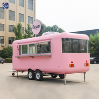 Rimorchio per Fast Food CAMPTRL, Cucina Mobile, Food Truck per Tacos, Carretto dei Gelati, Rimorchio per Catering Completamente Attrezzato