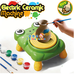 Juguete <span class=keywords><strong>de</strong></span> Rueda <span class=keywords><strong>de</strong></span> Cerámica <span class=keywords><strong>de</strong></span> Plástico EPT Frog, Kit <span class=keywords><strong>de</strong></span> Pintura DIY <span class=keywords><strong>para</strong></span> Manualidades con Arcilla <span class=keywords><strong>para</strong></span> Niñas <span class=keywords><strong>de</strong></span> 5 a 7 Años - Product Image 3