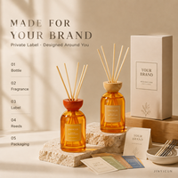 Diffuseur de parfum d'ambiance de luxe avec bouteille en verre de 350 ml, arôme longue durée pour boutique de cadeaux, hôtel, spa, marque privée OEM