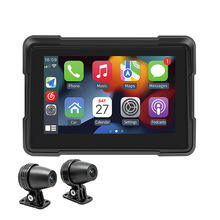 Nouveau système CarPlay et Android Auto pour <span class=keywords><strong>moto</strong></span> avec écran étanche IP67 de 5 pouces, prise en charge sans fil pour carte <span class=keywords><strong>Micro</strong></span> SD 5.0 jusqu'à 64 Go - Product Image 4