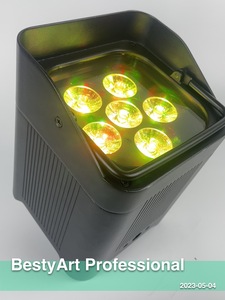 BESTYART/ BP6 / Faro PAR a Batteria 6*18W RGBWAUV 6in1 Uplight - Product Image 4