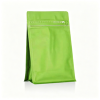 Sachet refermable mat à fermeture éclair pour noix et snacks, emballage hermétique