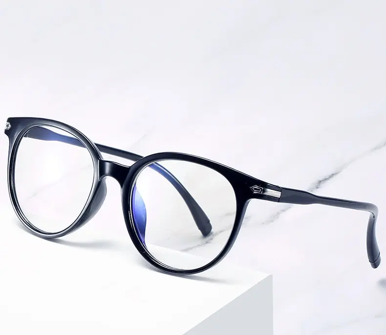 Blue Film Flat Mirror Artistic Eyeglass Frame Lightweight And Comfortable Mirror Frame