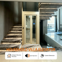 Ascenseur compact pour villa MRL, résidence duplex, fonctionnement intelligent, taille personnalisée
