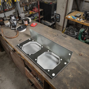 Soporte de caña de pescar de aluminio duradero de 50 pulgadas con punta de arena de playa y pedal, producto de fabricación de <span class=keywords><strong>chapa</strong></span> metálica - Product Image 4