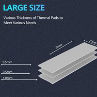 Diskon besar fleksibilitas termal Gel silika bahan tahan api sangat efisien bantalan silikon termal untuk Gpu