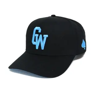 Low MOQ small quantity baseball cap, 6 panels curved brim, custom embroidery logo 3D raised outdoor baseball cap