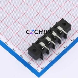 MX25RM-7.62-04P-BK01-Cu-S-A Barrier Terminal Block Bent Lead Through Hole,P=7.62mm Connector Two Sides 7.62mm 1x4P Right Angle - Product Image 2