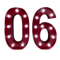 Grandes lettres métalliques lumineuses LED RGB néon avec transformateur pour la maison, le bureau, les magasins, les mariages, les fêtes d'anniversaire, l'école