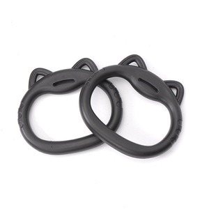 Anneaux de fitness Jump Fitness, 1 paire, noirs, équipement d'entraînement de gymnastique pour usage domestique en intérieur, exercices de traction, étirements - Product Image 3