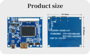 Polcd tùy chỉnh TTL 40pin 50pin FPC phổ LCD Điều khiển Hội Đồng Quản trị HD-MI VGA điều khiển Hội Đồng Quản Trị - Product Image 6