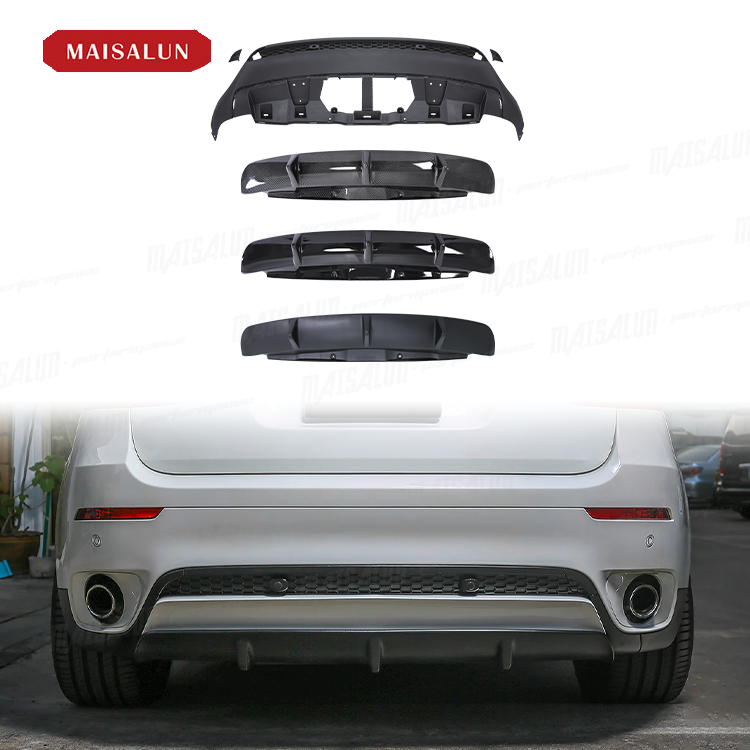 BMW X6 E71 Rear Diffuser - High-Quality MP Style Accessory