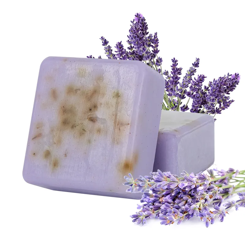 Barras De Sabão De Banho Orgânico Tratamento De Acne Corpo De Limpeza Profunda Sabão Esfoliante Com Flores Secas