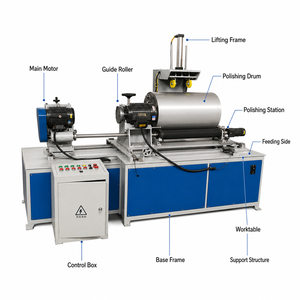Machine de polissage de tubes métalliques, machine à dérouiller les parois intérieures de tubes circulaires, machine à tréfiler, machine de polissage - Product Image 6