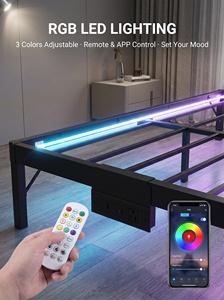 <span class=keywords><strong>Cama</strong></span> <span class=keywords><strong>Suspendida</strong></span> Sin Cabecera en Oferta, Estructura de Hierro y Acero, <span class=keywords><strong>Cama</strong></span> Doble para Dormitorio Principal u Hotel, Tatami, Estructura de Acero - Product Image 4