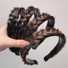 Banda de pelo trenzada de alta calidad Peluca Popular Diadema de pretzel diario (WFGHFI4)-Envío el mismo día - Product Image 1