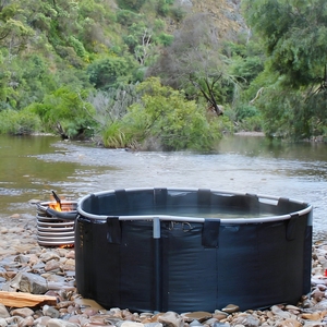 Jacuzzi Portátil de Leña para Exteriores, Plegable y Ligero, con Kit de Serpentín de Acero Inoxidable para Acampar, Caravanas, Jardín, <span class=keywords><strong>Glamping</strong></span> y Spa - Product Image 3