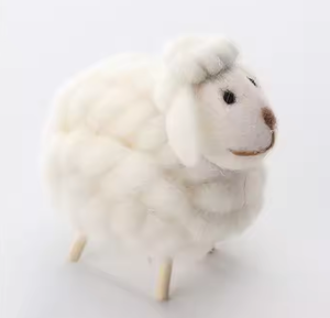 Estatuilla de oveja de fieltro de decoración nórdica moderna bonita de alta calidad para decoración de oveja de lana - Product Image 2