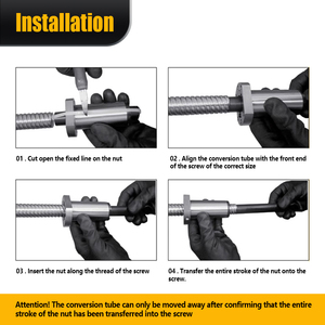 برغي كروي HLTNC 16 مم مدرفل على البارد C7 بطول مخصص 100-4000 مم SFU1605 مع شفة أحادية Sfu Dfu صامولة كروية Tuercas لـ CNC - Product Image 3