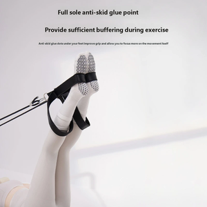 Calcetines de Yoga Antideslizantes en Oferta, Calcetines de Pilates con Agarre Antideslizante para Mujer, para Pilates, Ballet, Ejercicio Descalzo, con Correas - Product Image 4