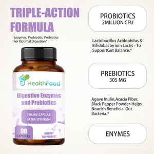 High Grade Prebiotic and Probiotic <b>Blend</b> Digestive Enzyme Capsules Probiotic Supplement Support Gut and Digestive Health - Product Image 4