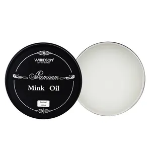 Woodson Mink Oil Tin Can Shoe Care Conditioner Waterproof Soften Repair Cream Mink Oil For Leather