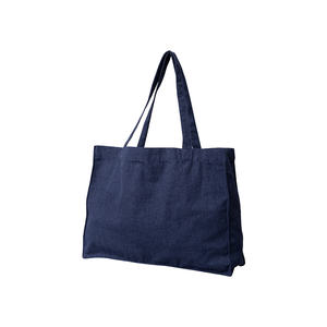 Bolsa de compras de tela reciclada verde para llevar las compras diarias, viajes y uso doméstico, con tacto ligero, costuras resistentes y fácil de usar. - Product Image 1