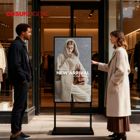 Afficheur numérique à double face haute luminosité pour vitrine, publicité en ascenseur, métros, centres commerciaux