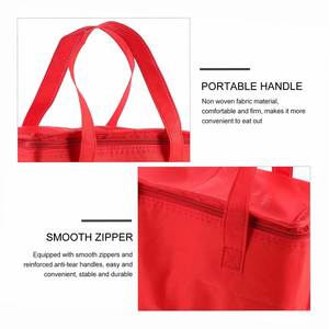 Sac isotherme personnalisé réutilisable pour boissons de plage, vin, sac de shopping rouge, sac de transport portable, sac isotherme pour le camping, sac à déjeuner - Product Image 4