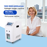 Machine d'inhalation HHO à double aspiration avec écran tactile intelligent, générateur d'hydrogène et d'oxygène pour les hôpitaux et les soins à domicile