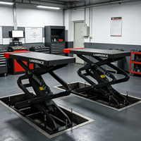 Plateforme élévatrice à ciseaux hydraulique souterraine certifiée CE 3,5T, ultra-mince à montage encastré pour l'inspection et la réparation de véhicules en atelier automobile