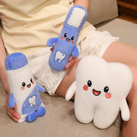 Peluche créative en forme de dent, jouet de simulation, cadeau de clinique dentaire pour l'éducation des enfants