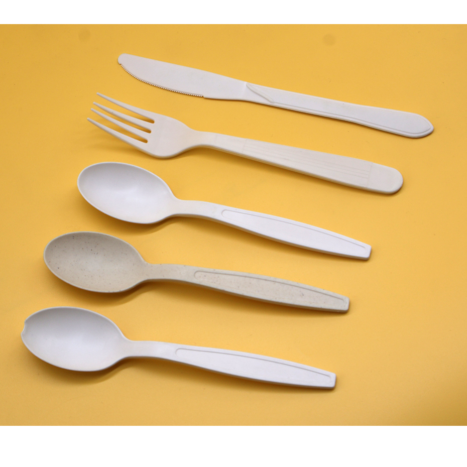 Hengyuan YYH-28 Eco Friendly Disposable Cutlery Set - Rice Husk Biodegradable Utensils